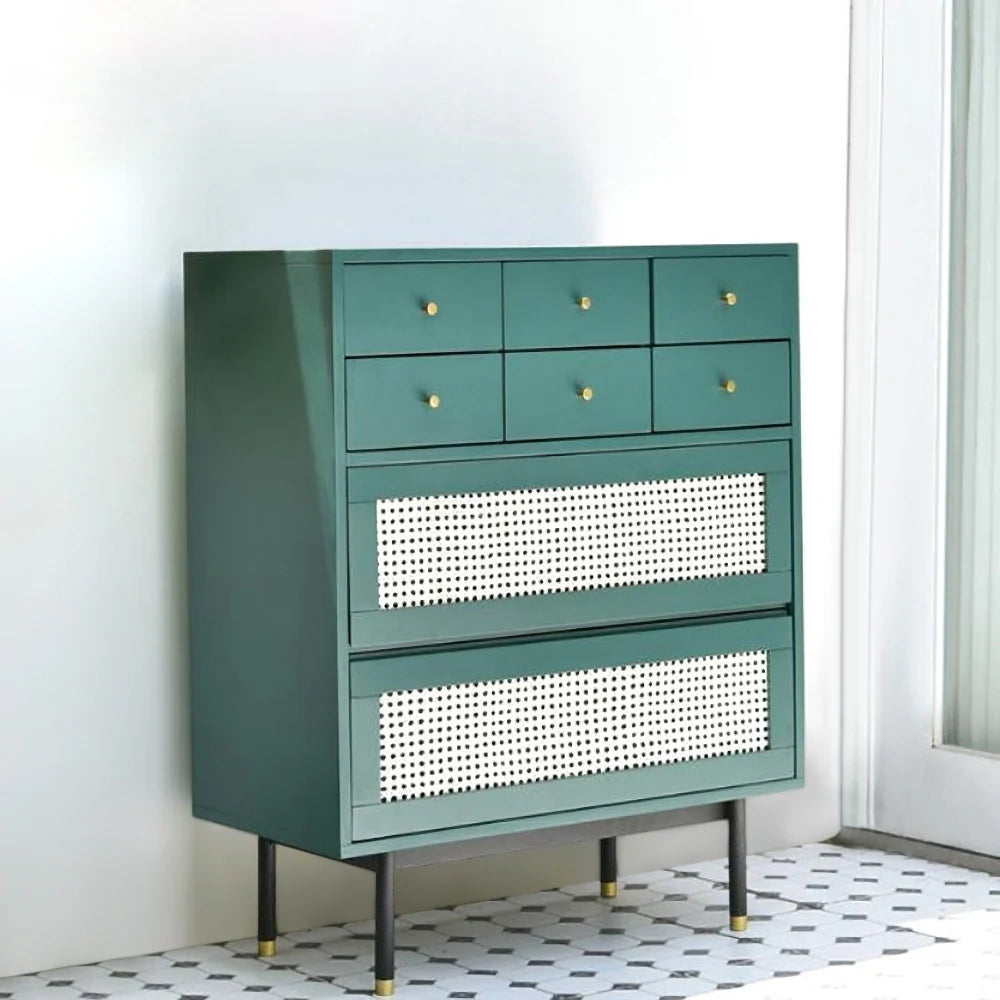 Aurelia Classic Chest – Forest Green (8 Drawers) – Marwar Handicraft, view 4 of 8