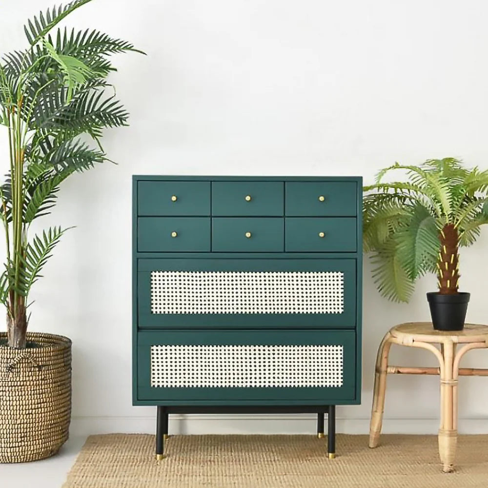 Aurelia Classic Chest – Forest Green (8 Drawers) – Marwar Handicraft, view 7 of 8