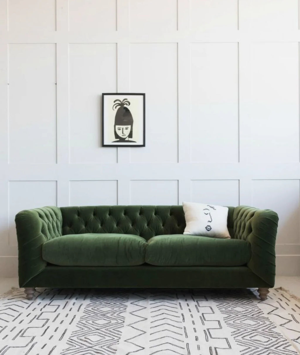 Harrow Three Seater Sofa – Moss Green