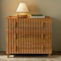 Lignora Crest Drawers – Honey Oak (3 Drawers) – Marwar Handicraft, view 1 of 9