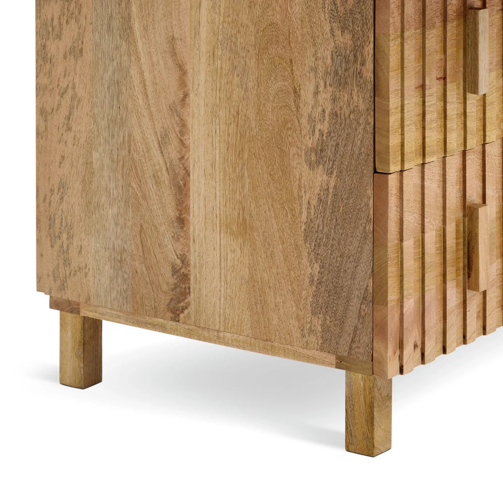 Lignora Crest Drawers – Honey Oak (3 Drawers) – Marwar Handicraft, view 5 of 9