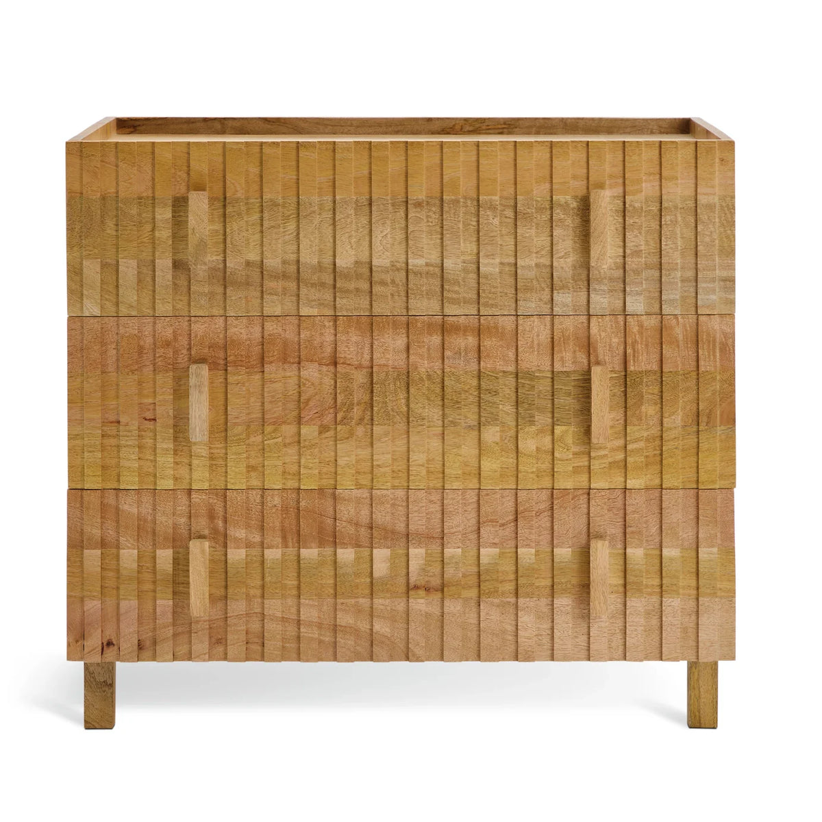 Lignora Crest Drawers – Honey Oak (3 Drawers) – Marwar Handicraft, view 2 of 9