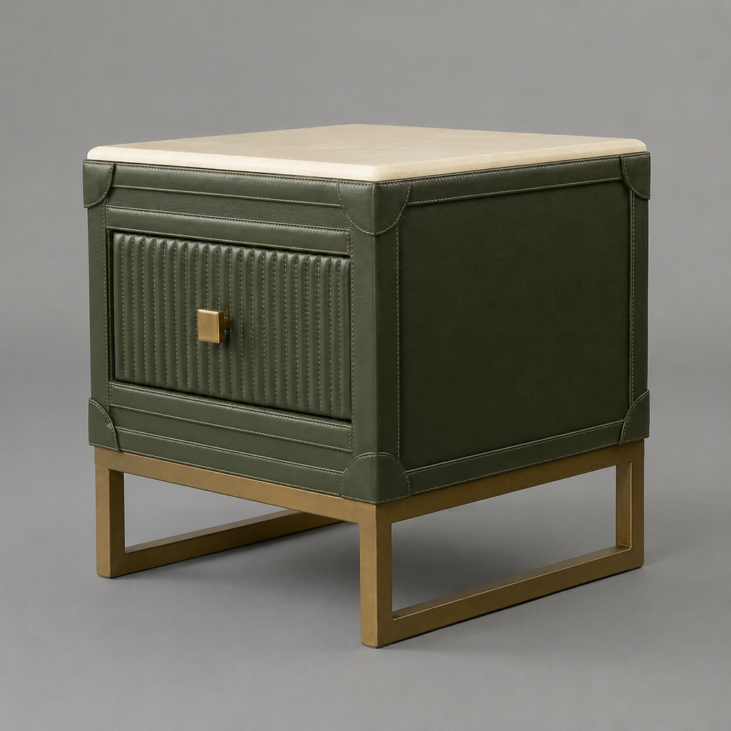 Single Nightstand – Olive Green