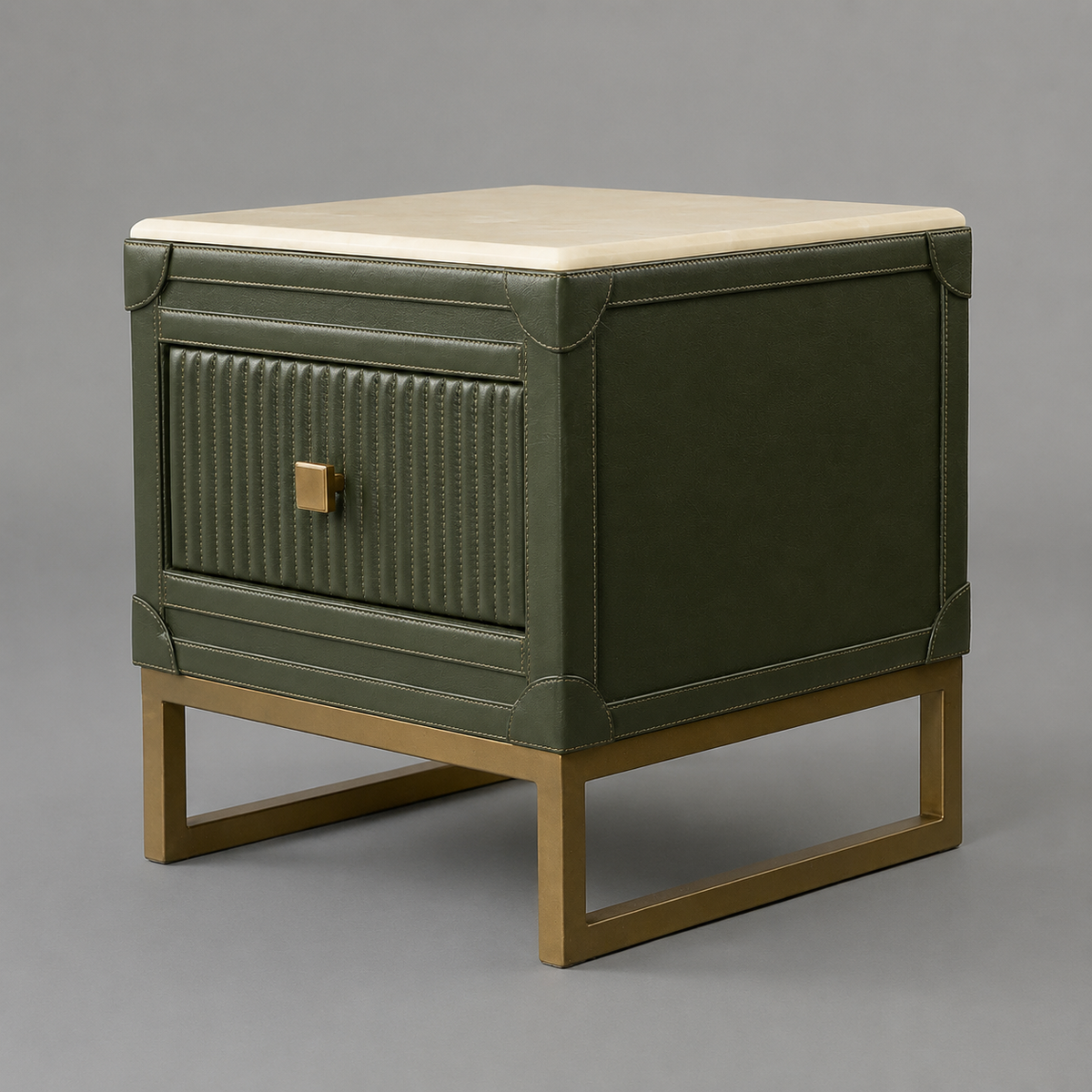 Single Nightstand – Olive Green